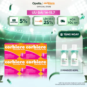 Bộ 4 Thực phẩm bảo vệ sức khỏe Corbiere Calcium Plus