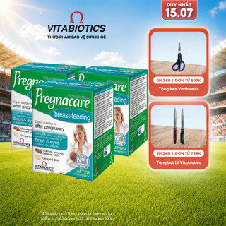 Combo 3 Hộp TPBVSK PREGNACARE Breast-feeding Bổ Sung Vitamin Và Khoáng Chất Cho Phụ Nữ Cho Con Bú 84 Viên Vitabiotics