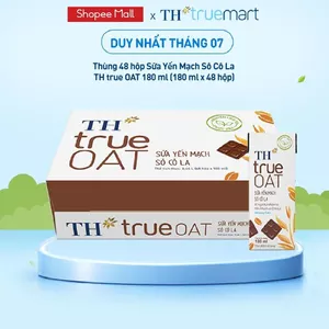 Thùng 48 Hộp Sữa Yến Mạch TH true milk OAT hương vị Sô Cô La 180ml (48 Hộp)