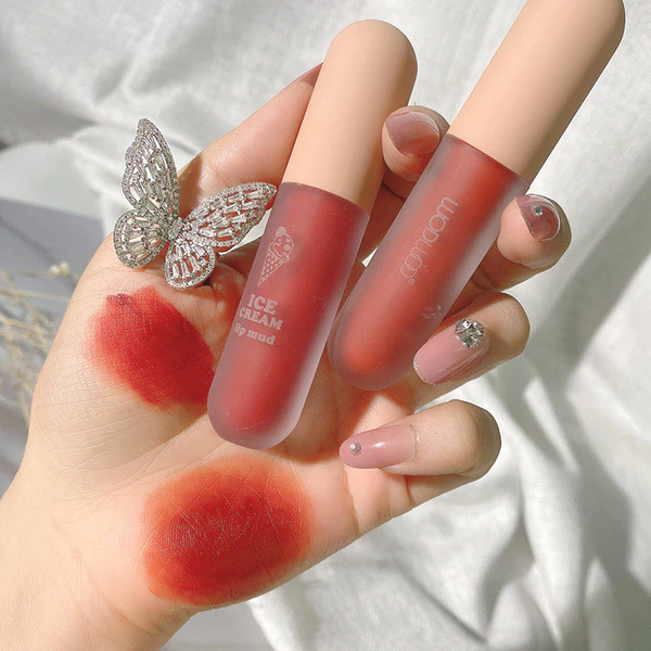 | 【his romand】 | ❃WODWOD Kem Son Bóng Matte Velvet Matte Lip Glaze Cốc Chống Dính Không Phai Màu Sinh Viên Trang Điểm Hàng Ngày Son Môi❊