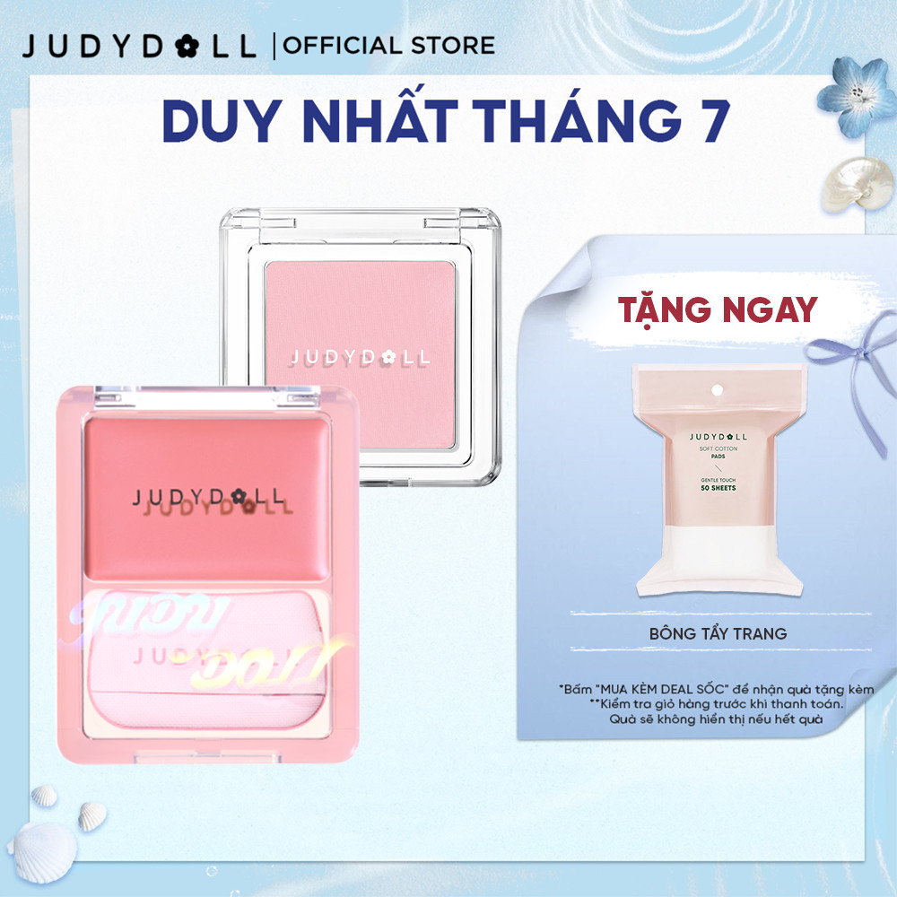 Combo Má Hồng Kem & Má Hồng Đơn Sắc 2g Đa Năng Mịn Lì Căng Bóng