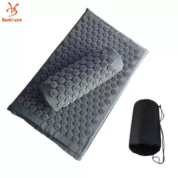 Bộ 3 Miếng Thảm Bấm huyệt Có Gối Hỗ Trợ Bộ Bấm huyệt Di Động Có Túi Thảm Có Gối Toàn Thân Nhỏ Gọn Cho Yogis