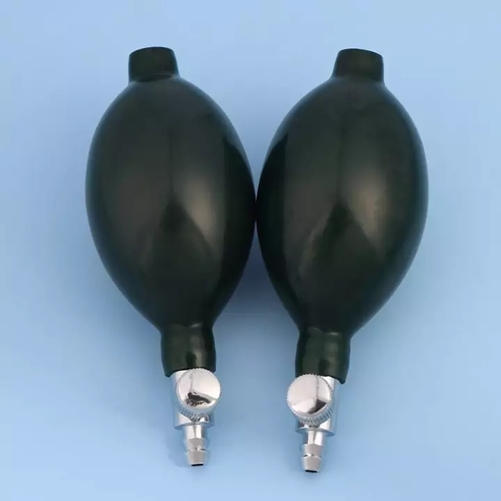 Maxrrh Bóng Bơm Hơi Xanh Đậm Máy Bơm Không Khí Cho Máy Đo Huyết Áp Máy Đo Huyết Áp Cầm Tay Chăm Sóc Sức Khỏe Phụ Kiện Bóng Kim Loại Van Mới