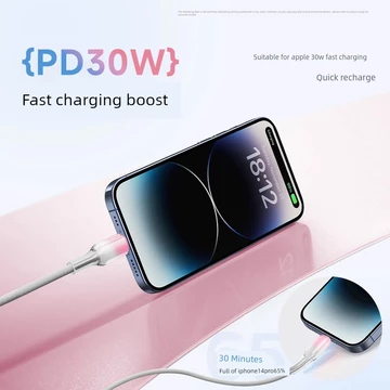 dây sạc iphone type c dây sạc type c to lightning Tiêu chuẩn Thích hợp cho Apple iPhone14promax Cáp sạc nhanh 13 / 12mini / 11pro Điện thoại di động pd30w Máy tính bảng Flash Sạc 7plus Cáp dữ liệu xr 