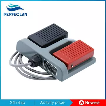 Công tắc chân tạm thời Công tắc bàn đạp chân đôi Công tắc điều khiển bàn đạp Công tắc song công 2 chiều Cốc chống trượt Pp Chống thấm nước Chống bụi hạng nặng Suita