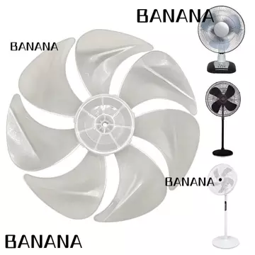 Thay thế cánh quạt BANANA1, Bộ phận cánh quạt 7 cánh xoay im lặng 12 Inch, Quạt đế bằng nhựa cứng vừa vặn Dễ dàng gắn quạt đa mô hình thay thế sửa chữa quạt đứng bánh răng