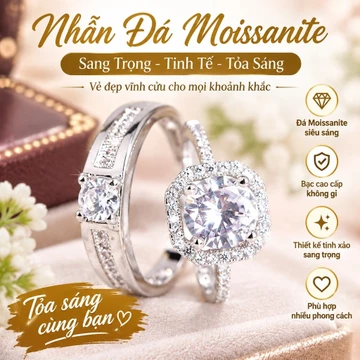 Nhẫn Cặp Đôi, Nhẫn Mở, Nhẫn Kim Cương, Nhẫn Cưới Giả, Nhẫn Cưới Nam Nữ, Nhẫn Bạc Phong Cách, Trang Sức Nữ 4zv