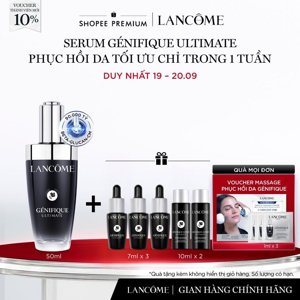 Serum Phục Hồi Da Tối Ưu Trong 1 Tuần Lancome Genifique Ultimate 50ml