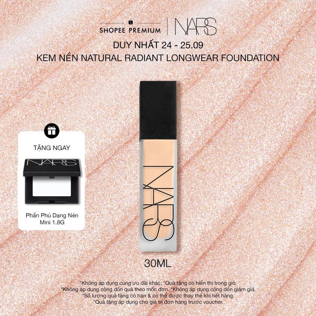 Sản phẩm trang điểm nền dạng kem NARS Natural Matte Longwear Foundation 30ml