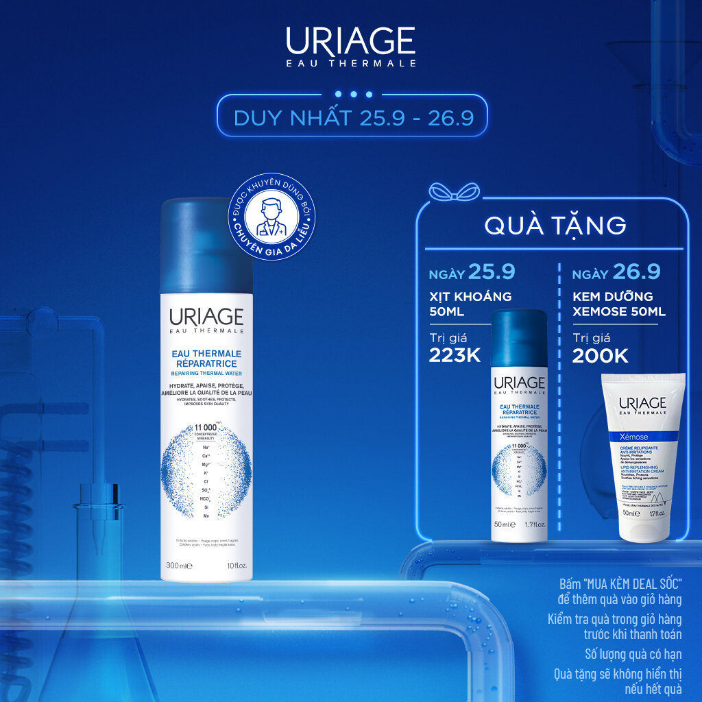 Xịt khoáng cấp ẩm URIAGE THERMAL WATER 300ml
