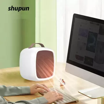 SHUPUN Máy sưởi không khí ấm áp để bàn, Quạt sưởi ấm Máy sưởi điện làm nóng nhanh, Mini cầm tay Tiếng ồn thấp Cắm nhẹ Máy sưởi văn phòng Hộ gia đình