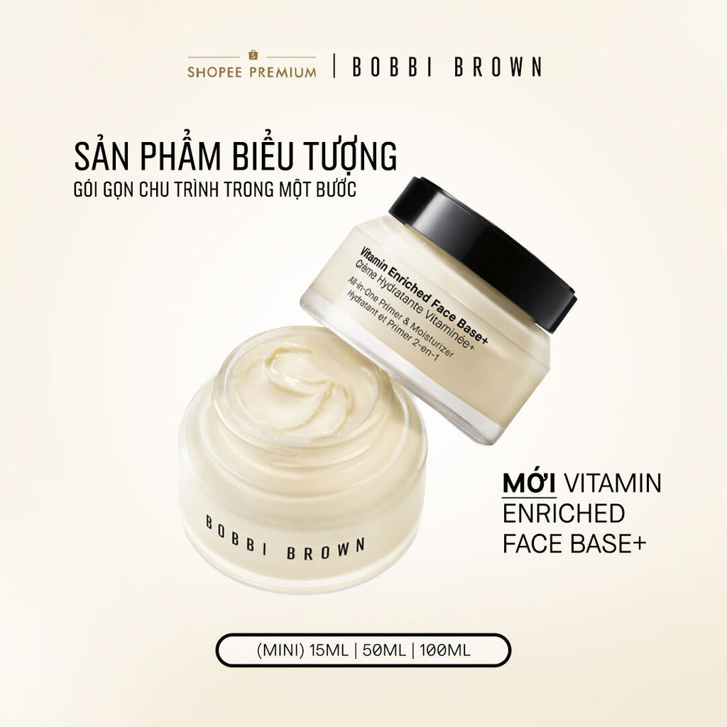 Bobbi Brown Vitamin Enriched Face Base 50ml - Kem lót làm mịn da và kem dưỡng ẩm 2-trong-1