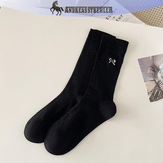 Onetimingfine 1 Cặp Nữ Mỏng Rỗng Ra Dài Rời Tất Ngọt Ngào Bé Gái Nhật Bản Màu Trơn Thoáng Khí Cotton Xuân Hè Stock VN