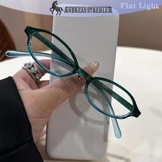 Onetimingfine Retro Khung Nhỏ Bé Gái Kính Mắt Phong Cách Thời Trang Retro Hình Bầu Dục Kính Mắt Nữ Trang Trí Máy Tính Chống Xanh Kính Mắt VN