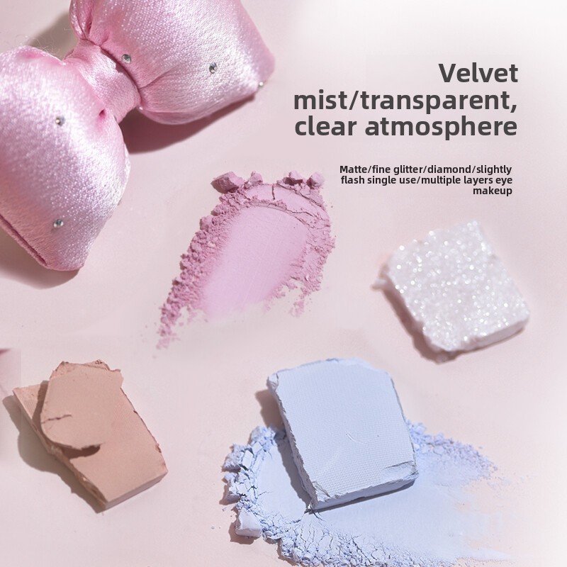 [HỎA TỐC] Bảng phấn mắt GOGO TALES GT812 7 ô nắp bạc tráng gương trái tim Handy Girlish Palette 12g