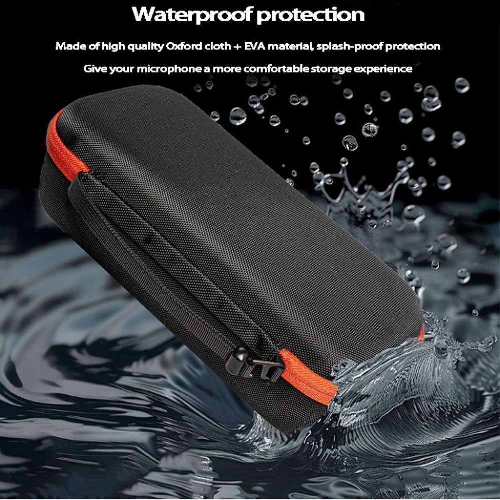 Hộp đựng micro không dây FUHUIOT, Hộp đựng micro có thể điều chỉnh cầm tay, Túi du lịch Mic chống sốc đa năng Chuyến đi công tác
