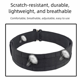 Thắt lưng bện Nylon NKSFX, Thắt lưng tập luyện nam có thể điều chỉnh 4,5cm, Khóa kim loại cắt Laser thông thường Thắt lưng tháo nhanh