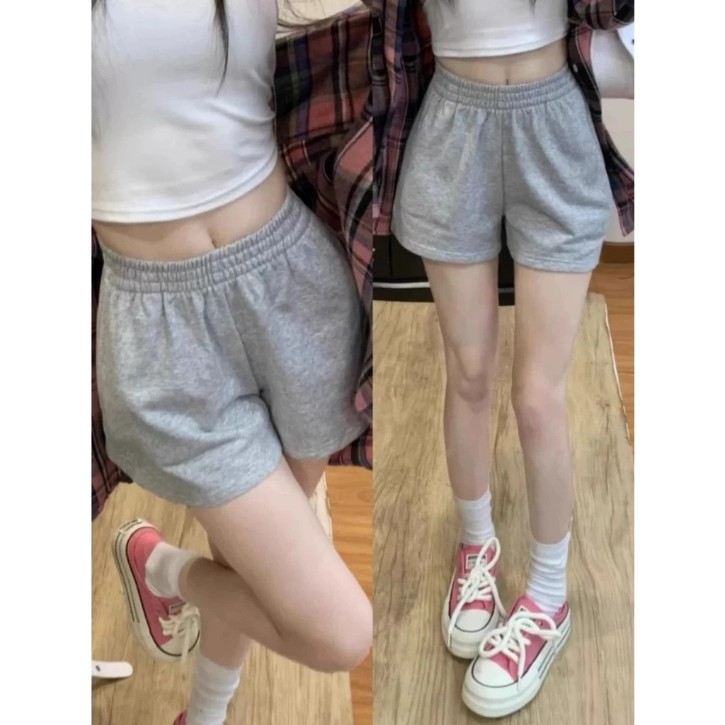 Quần Short Chất Nỉ Basic , Quần Đùi Nữ Ống Rộng Mềm Mại Cá Tính Đi Chơi , Ở Nhà Freesize, Dễ Thương_Q112