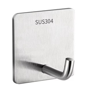 JKDESIGN 2 / 10 Chiếc Móc Dính, Treo Lưu Trữ Chống Thấm Nước Móc Thép Không Gỉ, Chịu Lực Chống Rỉ Móc Treo Tường Sử Dụng Gia Đình