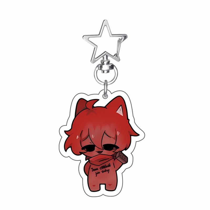 Acrylic Forsaken HOT Game Guest 1337 Noob Shedletsky John Doe c00lkidd Elliot Chibi Pendant KeyRing Gaming Keychains Gif