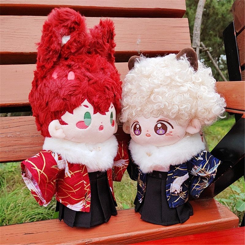 20cm Kimono Phù Hợp Với Bé Trai Quần Áo Bé Trai Giá Bắp Cải Búp Bê Cotton Dễ Thương Không Thuộc Tính Búp Bê Búp Bê Quần Áo 3.14