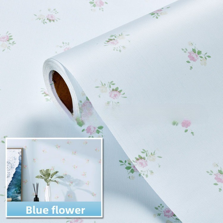 Ký Túc Xá Sinh Viên Giấy Dán Tường Dán Tân Trang Cô Gái Chống Thấm Nước Giấy Dán Tường Phòng Ngủ Ấm Áp Tự Dính Màu Hồng Mục Vụ Hộ Gia Đình Hoa Nhỏ