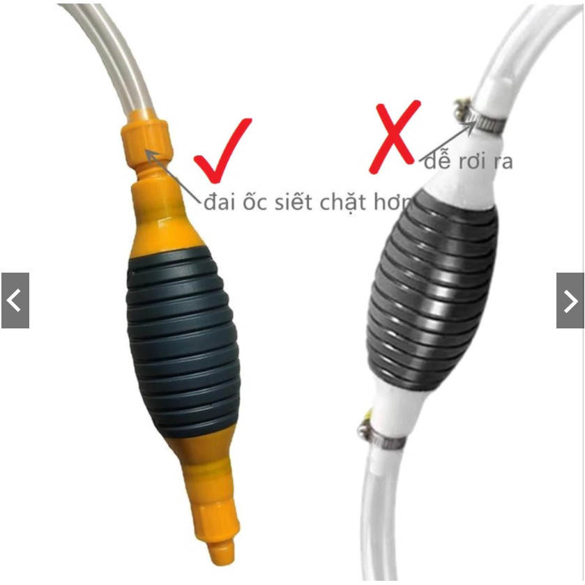 M6 Ống hút dầu bóp tay, ống bơm hút chất lỏng di động MALAN