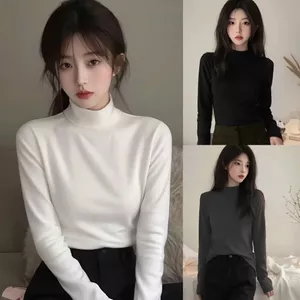 Áo giữ nhiệt nữ dài tay, lót nỉ mềm, co giãn 4 chiều, cổ cao 3 phân, giữ ấm hiệu quả. (Kèm ảnh thật)- quanaounisex