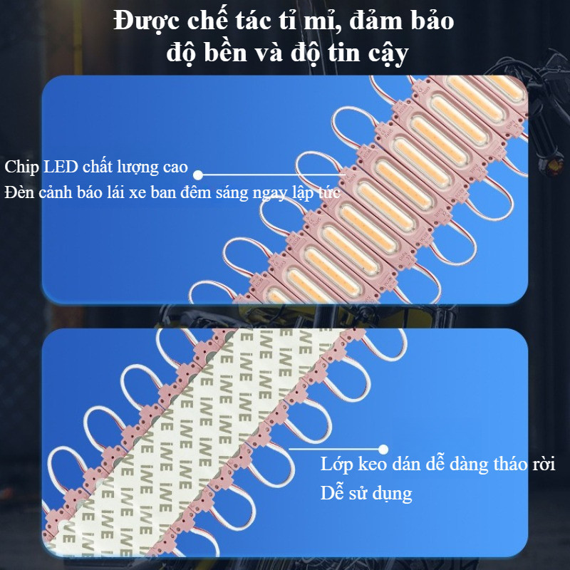 Module Đèn LED 24V Chống Nước - 20 Bóng COB Siêu Sáng, Ứng Dụng Xe Tải, Xe Bus & Bảng Hiệu