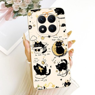 Vỏ Bảo Vệ Camera Cho Xiaomi Poco M8 5G / Poco M8 Pro 5G Vỏ Sáng Tạo Mèo Thỏ Silicon Mềm TPU Matte Vỏ Điện Thoại