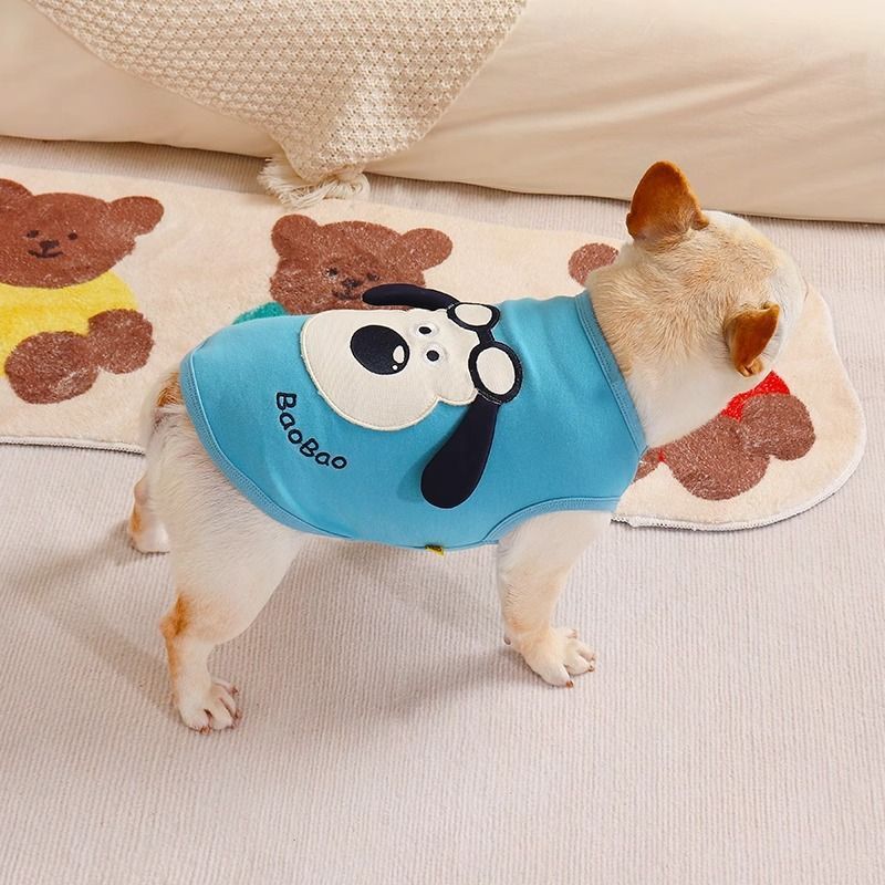 2024 Quần Áo Cho Chó Mùa Hè Mỏng Co Giãn Thú Cưng Bichon Pug Pháp Chiến Đấu Áo Quần Áo Mùa Hè Thoáng Khí Dễ Thương