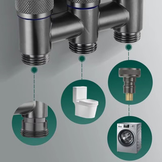 Vòi Góc Hợp Kim Nhôm 3 Chiều – Cho Nhà Vệ Sinh Ban Công
