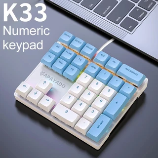 Bàn phím số K33 Bàn phím số có dây APAYADO Bàn phím số cơ Mini 33 phím, Ánh sáng đầy màu sắc cho tài chính, nhân viên kế toán
416.900
₫
-43%
4.9
Đã bán 4
Nước ngoài
