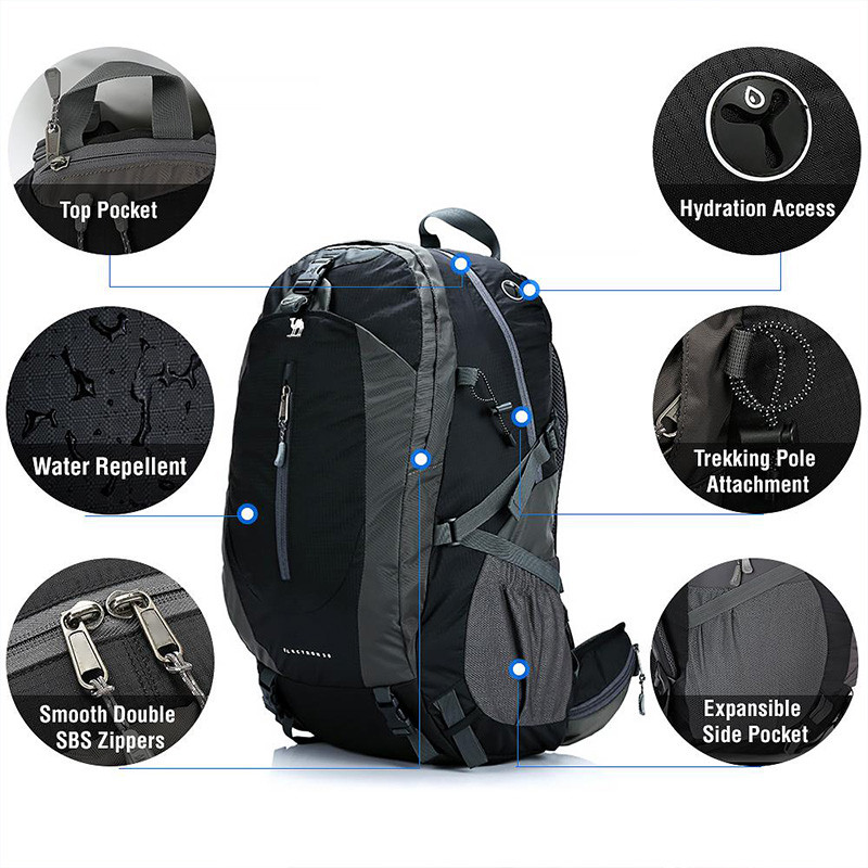 CAMEL CROWN Túi đeo vai 50l đi bộ đường dài du lịch ngoài trời