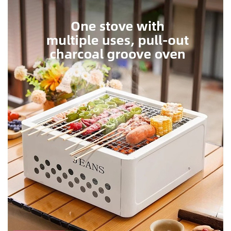 Các dụng cụ nướng BBQ và trà nướng kèm theo vỉ nướng