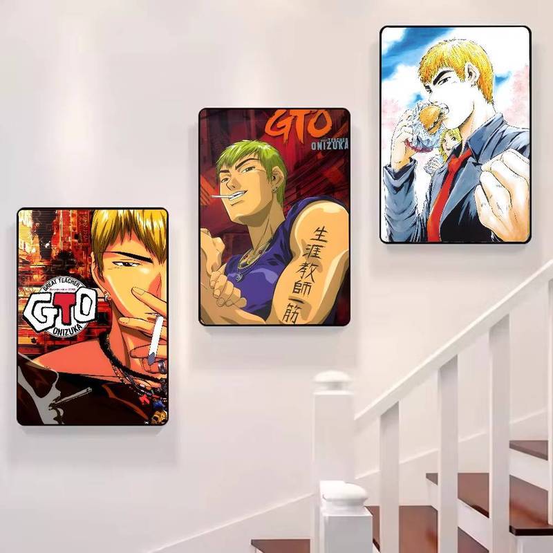 Poster GTO (Great Teacher Onizuka) - Tranh Canvas Nghệ Thuật HD, Chống Thấm Nước, Trang Trí Thẩm Mỹ Cho Phòng Khách Gia Đình, Phòng Ngủ & Thanh