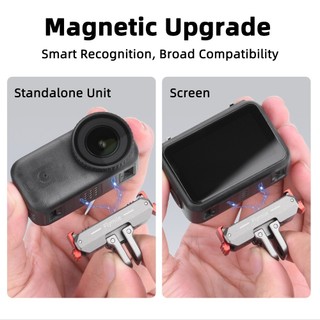 Dành Cho DJI Osmo Nano Từ Tính Phát Hành Nhanh Đế Máy Ảnh Thể Thao Hai Móng Vuốt Gấp Mở Rộng Giá Đỡ Phụ Kiện