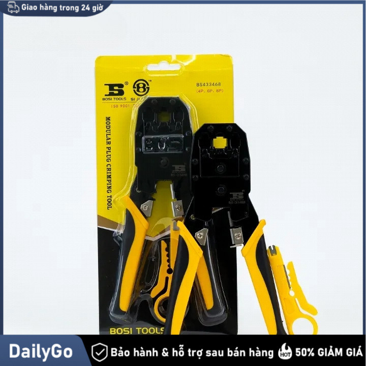 Kìm ép dây  bền bỉ, thiết kế 3 chức năng, đáp ứng nhu cầu ép dây đa dạng，kiềm bấm cáp mạng，kìm bấm dây mạng