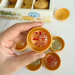DELMER Mini Bánh Bao Squishy, Bánh Pha Lê Squishy Hình Dạng Thực Phẩm, Văn Phòng Thông Hơi Mềm Dễ Thương Pinch Với Steamer Fidget Đồ Chơi Cảm Giác Đồ Chơi Trẻ Em