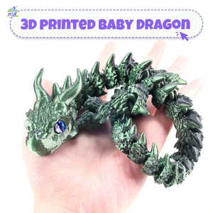 Mô hình đồ chơi khớp nối hình rồng in 3D có khớp nối di động để trưng bày