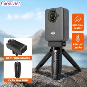 Đế Từ Tính Nhả Nhanh Chân Máy Mini Cho DJI Osmo 360 Osmo Action 4 Osmo Pocket 3 Kèm Ren 14 Và Gá