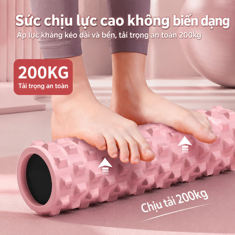 Con Lăn Yoga  Massage Foarm Roller, con lăn yoga, massage, giãn cơ tập yoga, gym, giảm đau mỏi vai gáy tại nhà