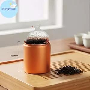 Pufangbliss Di Động Trà Thiếc Có Thể 1 Bình Kín Hơi Nhỏ Để Bảo Quản Trà Kín Hộp Mini Tổ Chức Cho Du Lịch Hộ Gia Đình VN