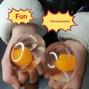 Đồ chơi Squishy giảm căng thẳng vui nhộn với thiết kế trứng trong suốt, trải nghiệm cảm ứng mềm mại và thư giãn