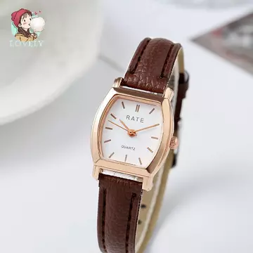 Vintage Mặt Vuông Nữ Đồng Hồ Dây Da Nữ Thanh Lịch Đồng Hồ Thạch Anh Đơn Giản Đầm Nữ Đồng Hồ Đeo Tay