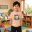 Áo thun bé trai thời trang phong cách Hàn Quốc học sinh tiểu học dễ phối đồ họa tiết đồng hồ