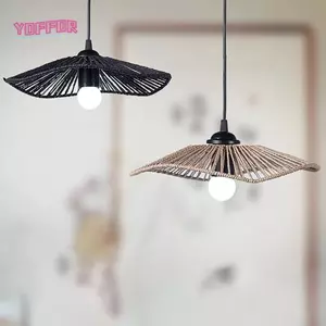 Bóng râm mặt dây chuyền YOFFOR, Tấm che đèn dây phong cách mộc mạc cổ điển
