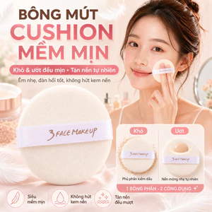 🔥Bông mút cushion thay thế mềm mịn tự nhiên | Mút makeup khô ướt đàn hồi mềm nhẹ | Bông phấn BB khí đệm tán nền đều mịn