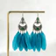 Bông tai lông vũ Bohemian Thời trang độc đáo Retro Phong cách dân tộc Mùa hè Kỳ nghỉ tai du lịch