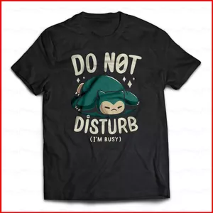 GC1 Anime Áo Pokemon Snorlax Không Làm phiền Tay Ngắn Áo Thường Ngày Rời Đồ Họa Tee Áo Sơ Mi Plus Kích Thước GC1